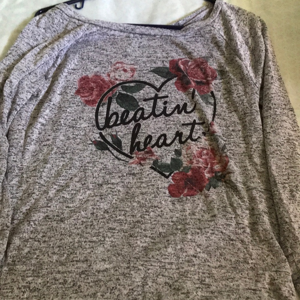 A soft light long sleeve shirt
